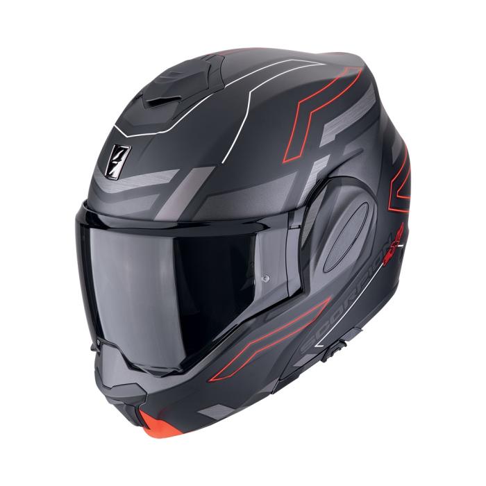 helma na motorku Scorpion EXO-Tech Evo Conquer matná černo/červená