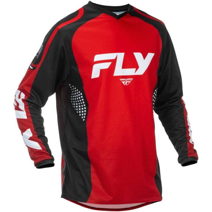motokrosový dres F-16, FLY RACING - USA 2024 černá/červená/bílá, vel. XL