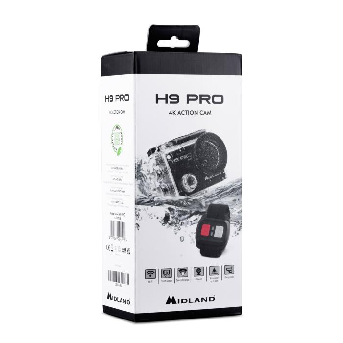 kamera na motorku Midland H9 PRO ACTION CAMERA-4K