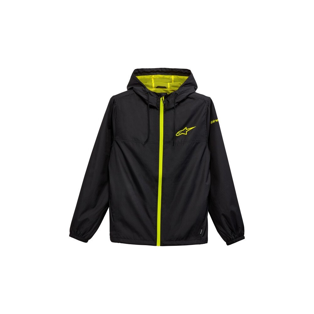 bunda TREQ WINDBRAKER, ALPINESTARS (černá/žlutá fluo)