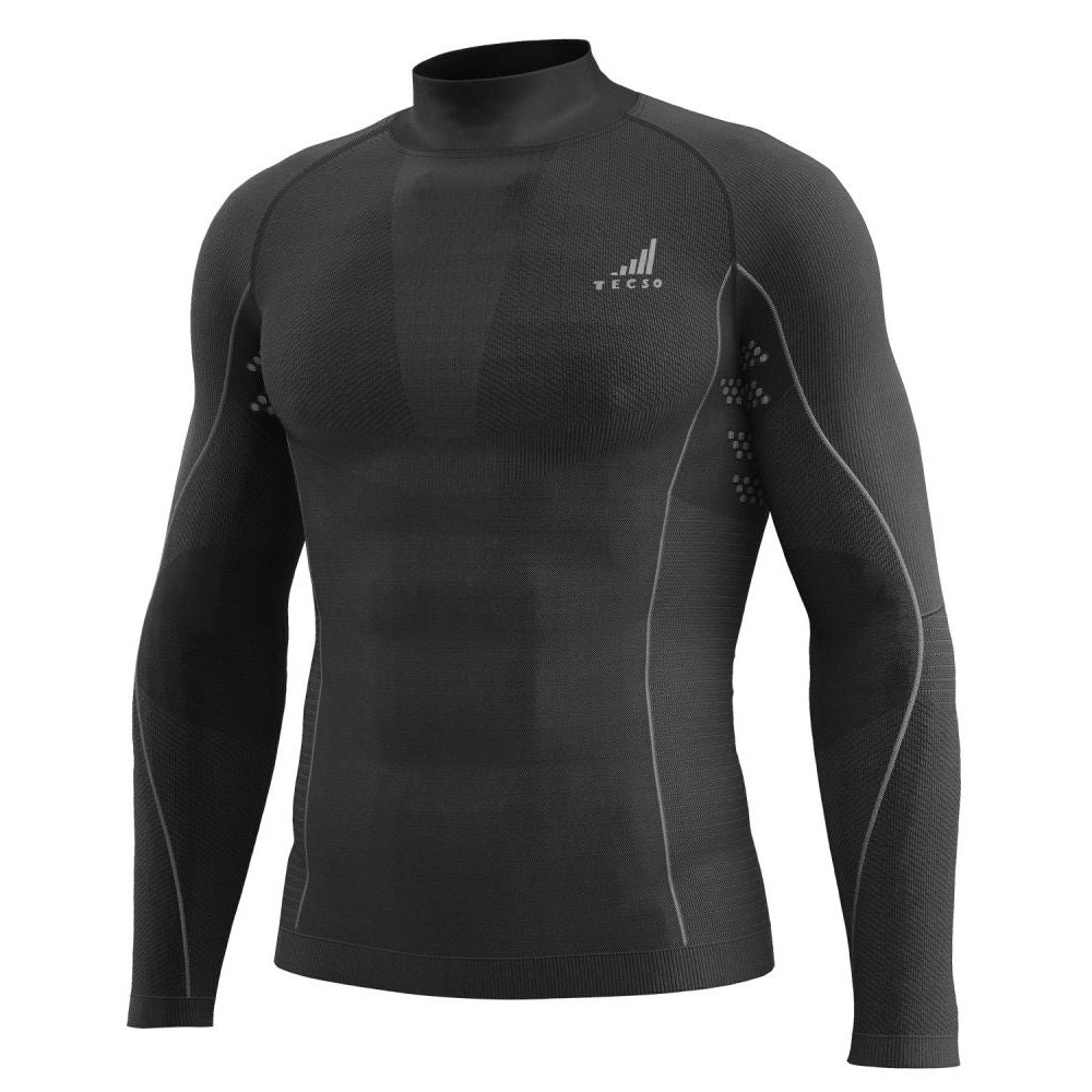funkční triko s dlouhým rukávem K-MERINO, unisex TECSO (černá)