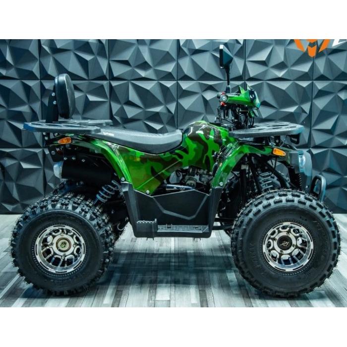 dětská benzínová čtyřkolka Piranha Transformer 150 Green Camo