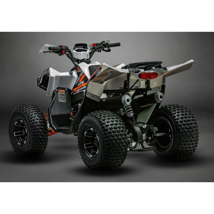 dětská benzínová čtyřkolka Markstore Fun 125 bílá/oranžová