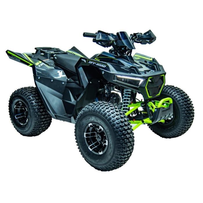 dětská benzínová čtyřkolka Markstore Fun 125 černá/zelená