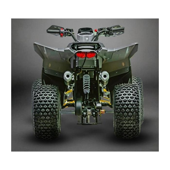 dětská benzínová čtyřkolka Markstore Fun 125 šedá/žlutá