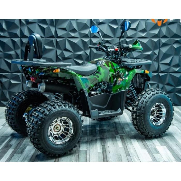 dětská benzínová čtyřkolka Piranha Transformer 125 Green Camo