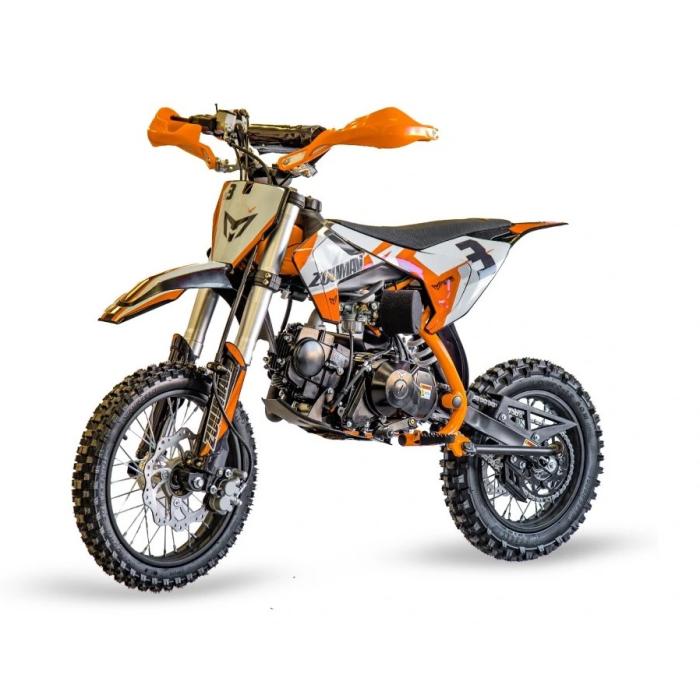 pitbike Zuumav S3 125ccm oranžový, Poloautomat se startérem