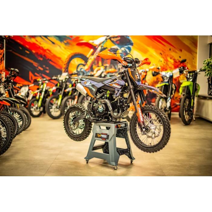 pitbike Zuumav S3 125ccm oranžový, Poloautomat se startérem