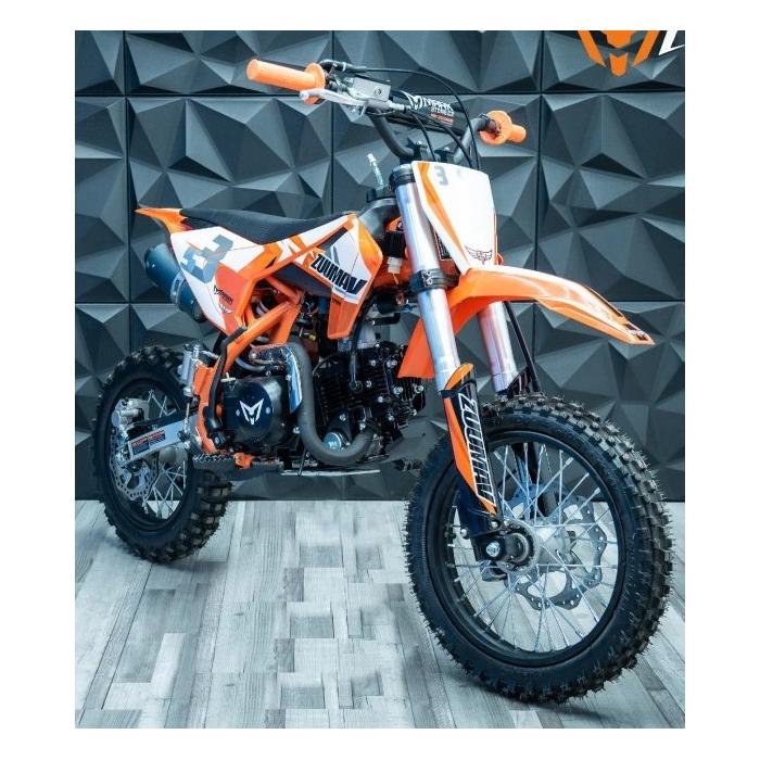 pitbike Zuumav S3 125ccm oranžový, Poloautomat se startérem