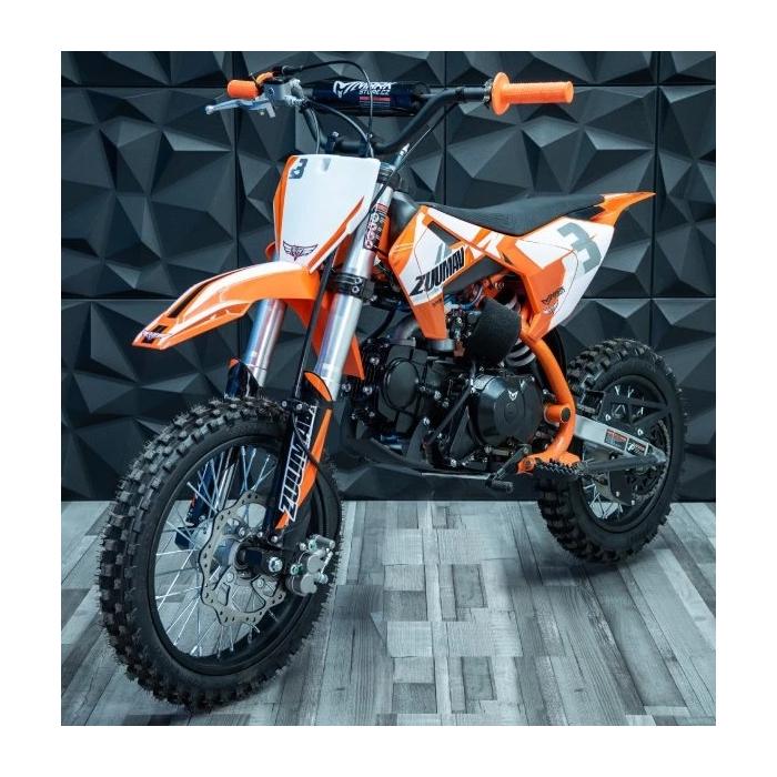 pitbike Zuumav S3 125ccm oranžový, Poloautomat se startérem