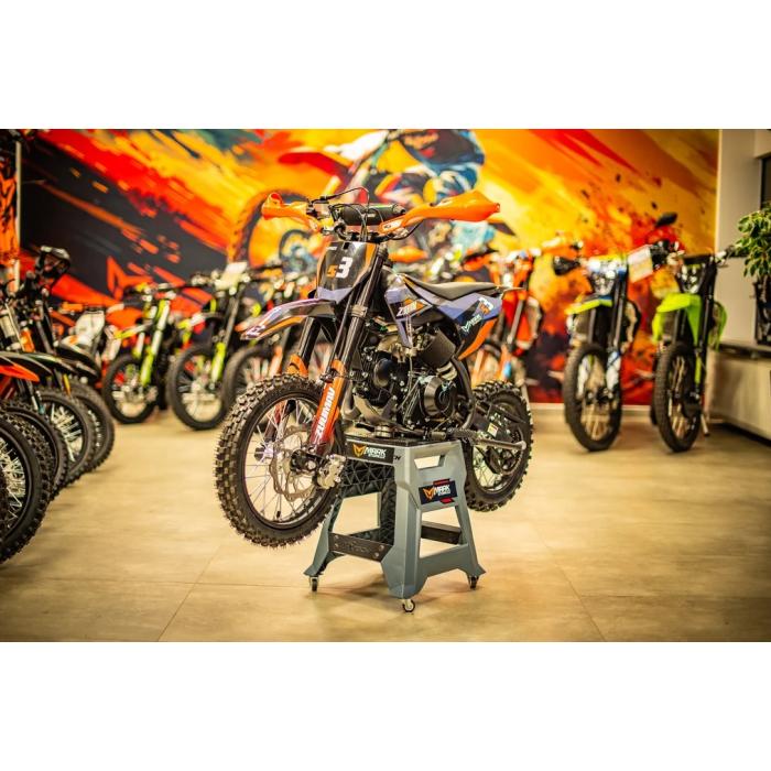 pitbike Zuumav S3 125ccm oranžový, Poloautomat se startérem
