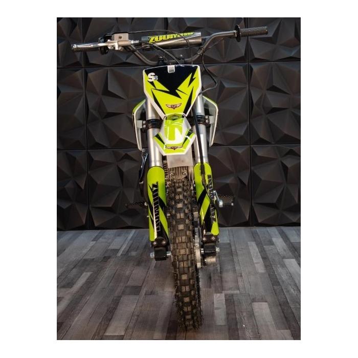 pitbike Zuumav S3 125ccm Poloautomat se startérem, Barva žlutá