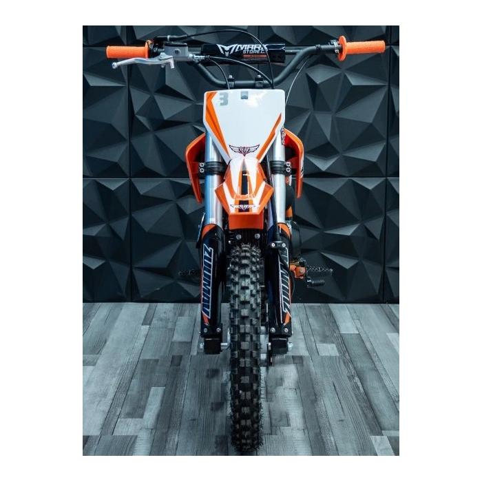 pitbike Zuumav S3 125ccm oranžový, Poloautomat se startérem