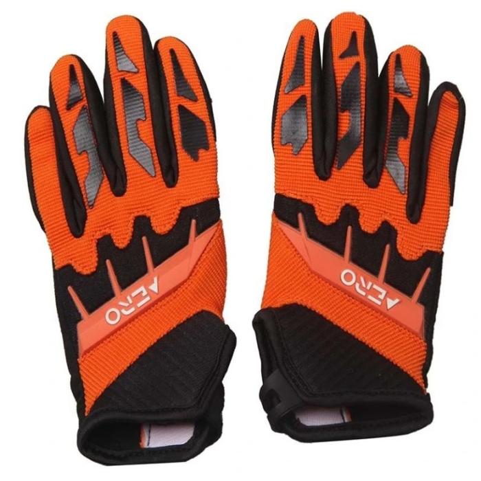dětské rukavice na motokros Aero oranžové, Velikost XXS