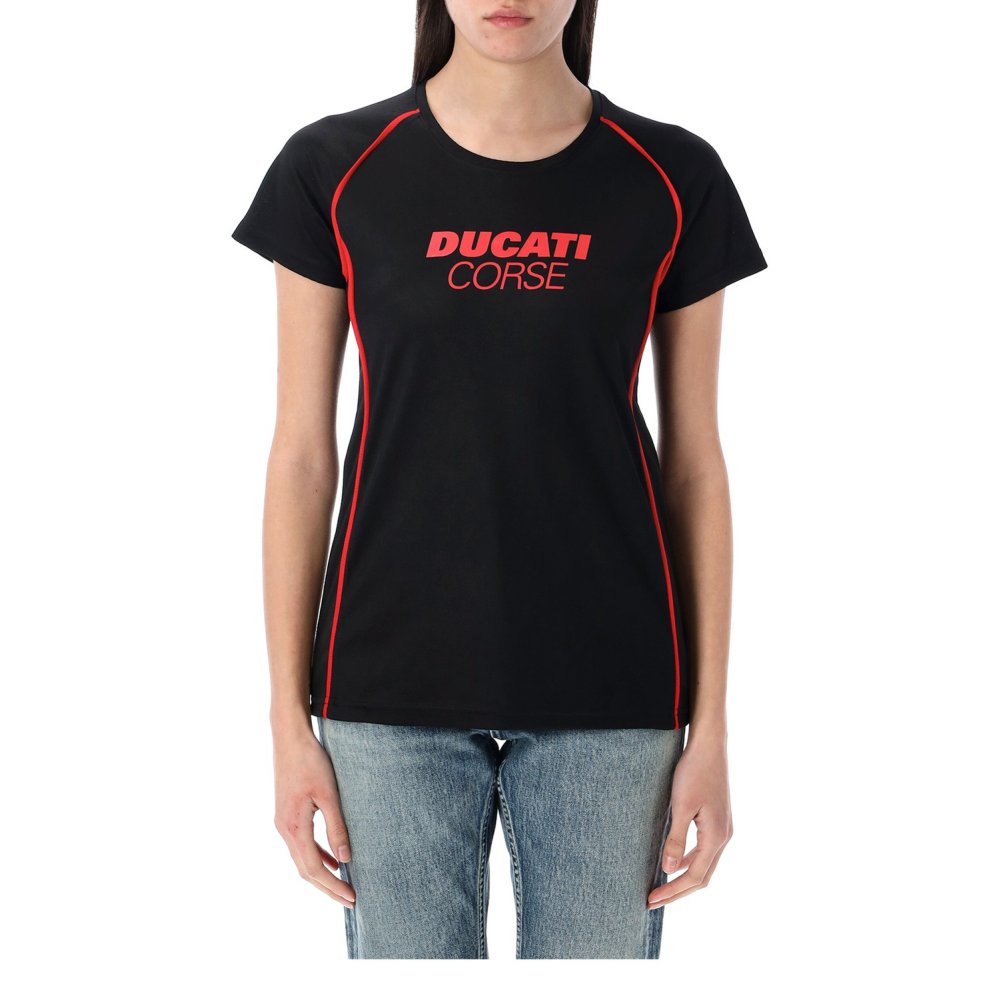 triko DUCATI CORSE, dámské (černá, červená)