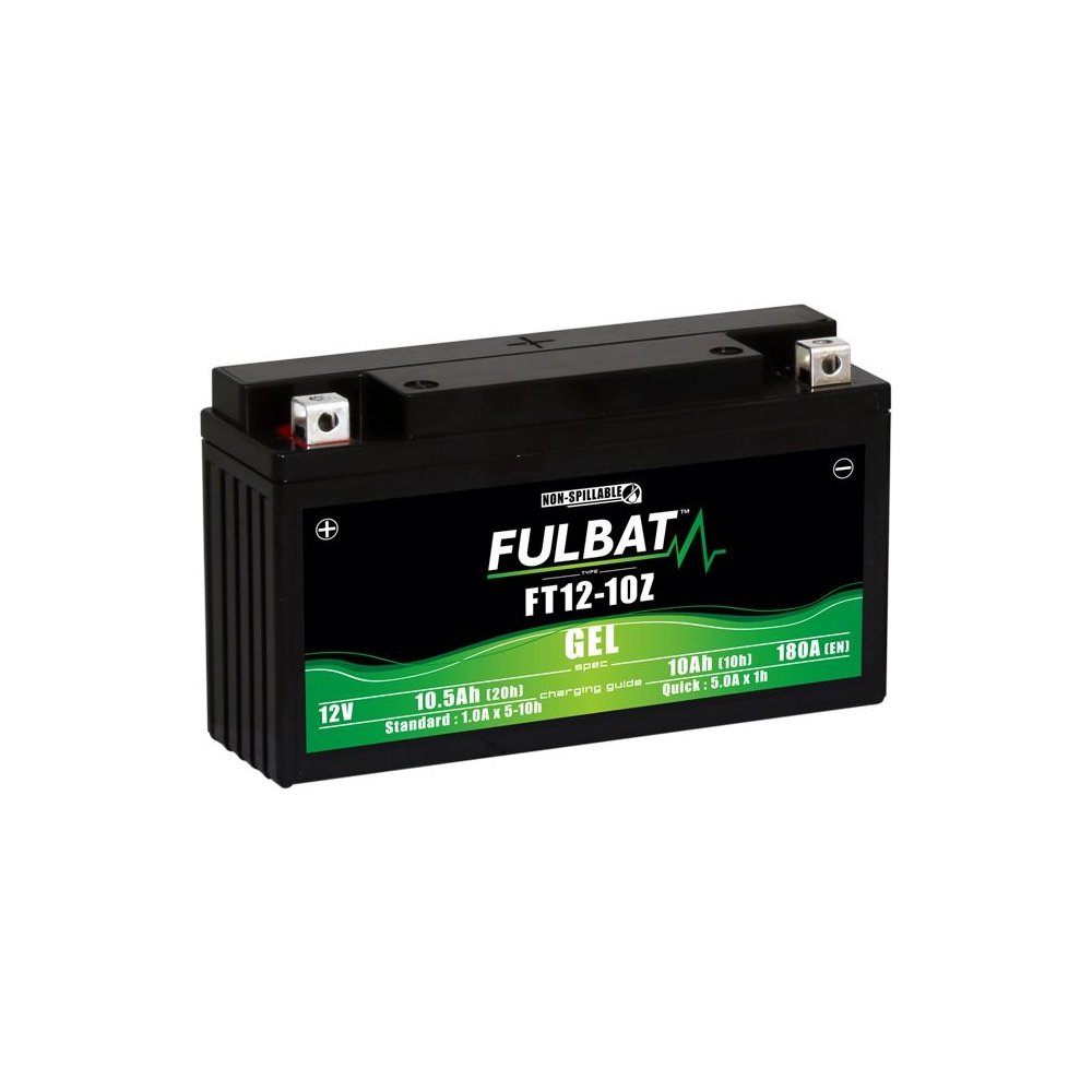 baterie 12V, YT12-10Z GEL, 10Ah, 180A, bezúdržbová GEL technologie 194x59x112 FULBAT (aktivovaná ve výrobě)