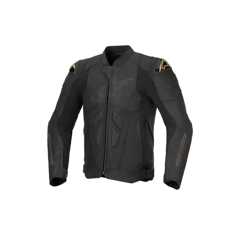 bunda DUSK, ALPINESTARS (černá/laserovaná kůže) 2025