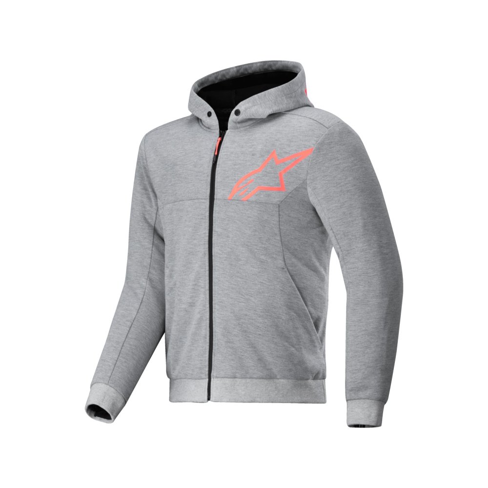 bunda CHROME V2 SPORT, ALPINESTARS (šedá/červená fluo) 2025