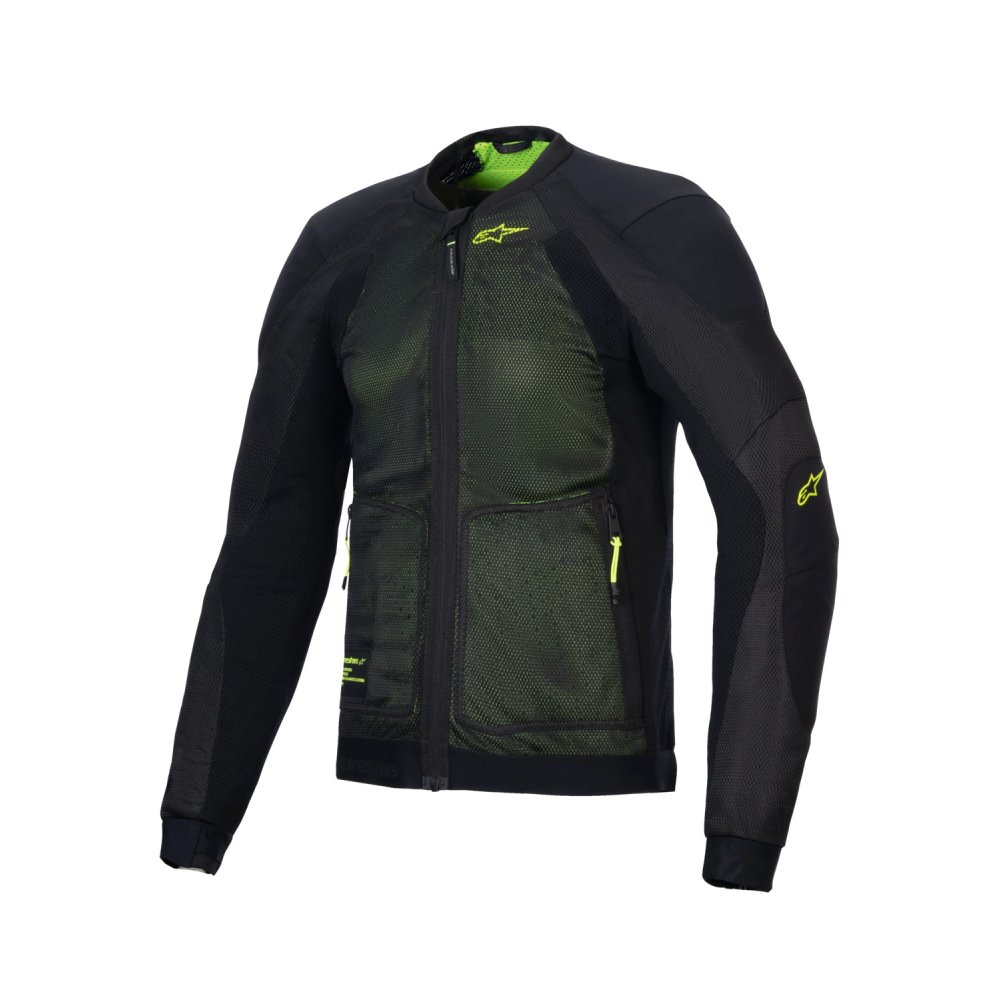 bunda TROOP-AIR, ALPINESTARS (černá/žlutá fluo) 2025
