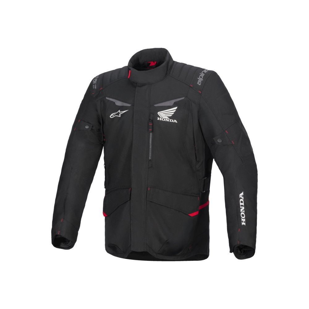bunda ST-1 WATERPROOF HONDA kolekce, ALPINESTARS (černá/červená) 2025