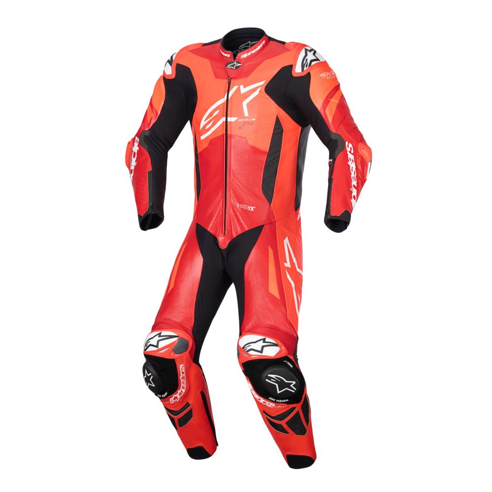 jednodílná kombinéza GP PLUS V4 SPRINT, TECH-AIR kompatibilní, ALPINESTARS (červená fluo/červená/bílá/černá) 2025