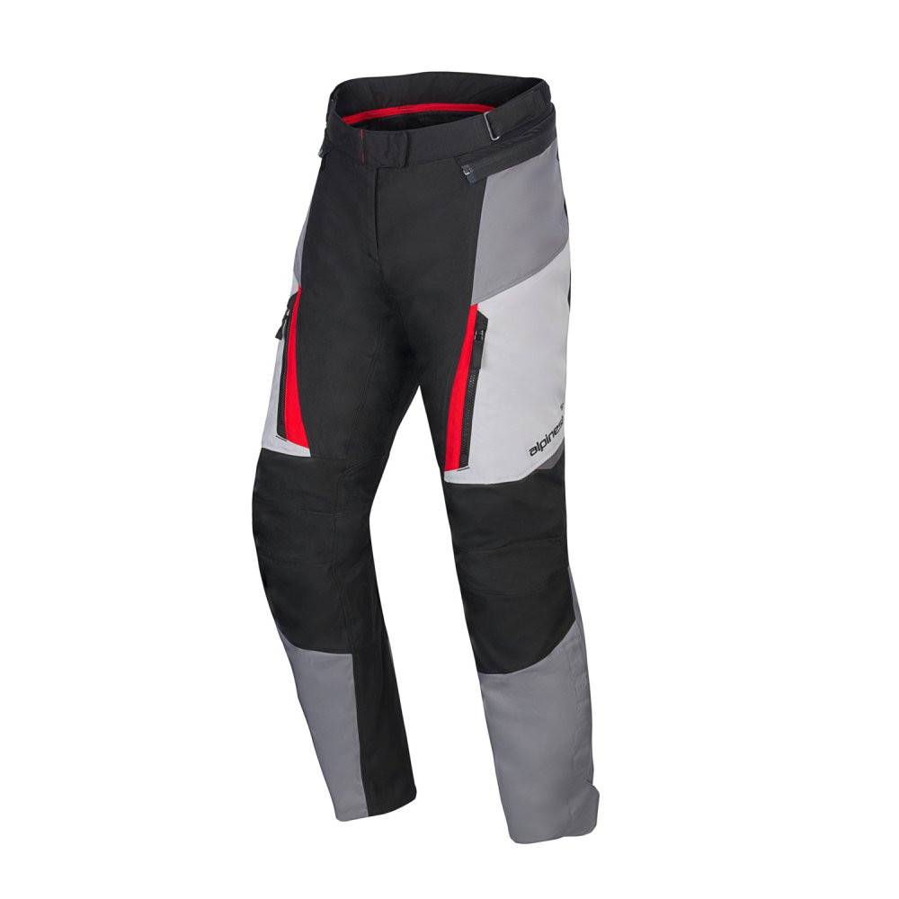 kalhoty STELLA ST-1 WATERPROOF HONDA kolekce, ALPINESTARS, dámské (šedá/tmavě šedá/černá/červená) 2025