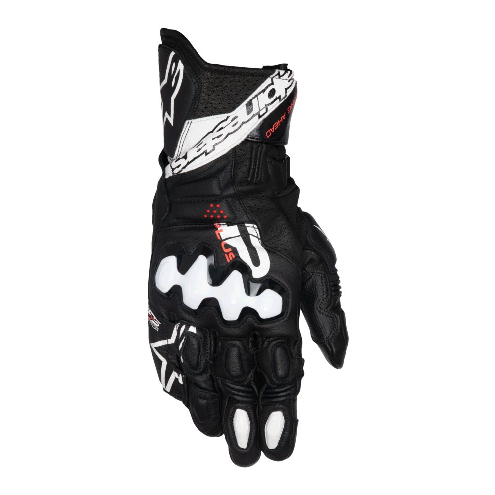 rukavice GP PLUS R V3, ALPINESTARS (černá/bílá) 2025