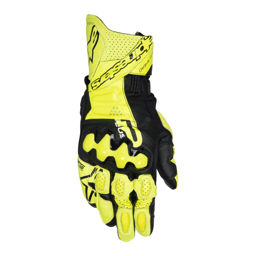 rukavice GP PLUS R V3, ALPINESTARS (žlutá fluo/černá) 2025