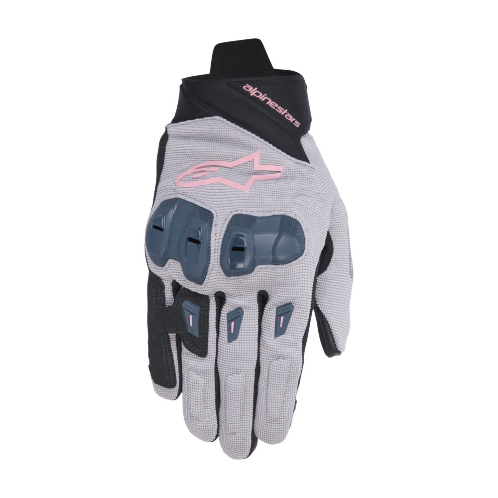 rukavice STELLA SP X 1, ALPINESTARS, dámské (šedá/černá/tmavě šedá/růžová) 2025