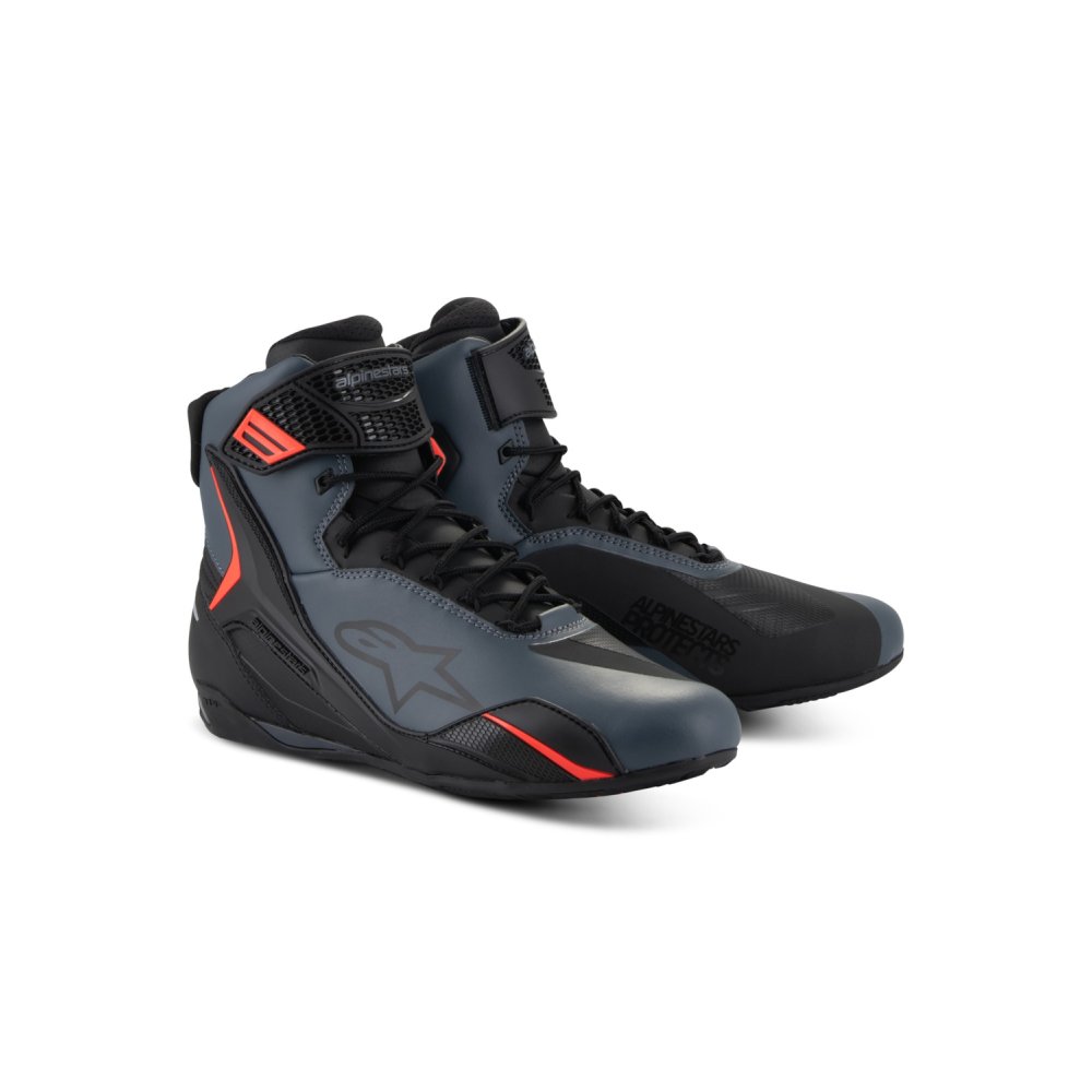 boty FASTER-4, ALPINESTARS (černá/šedá/červená fluo) 2025