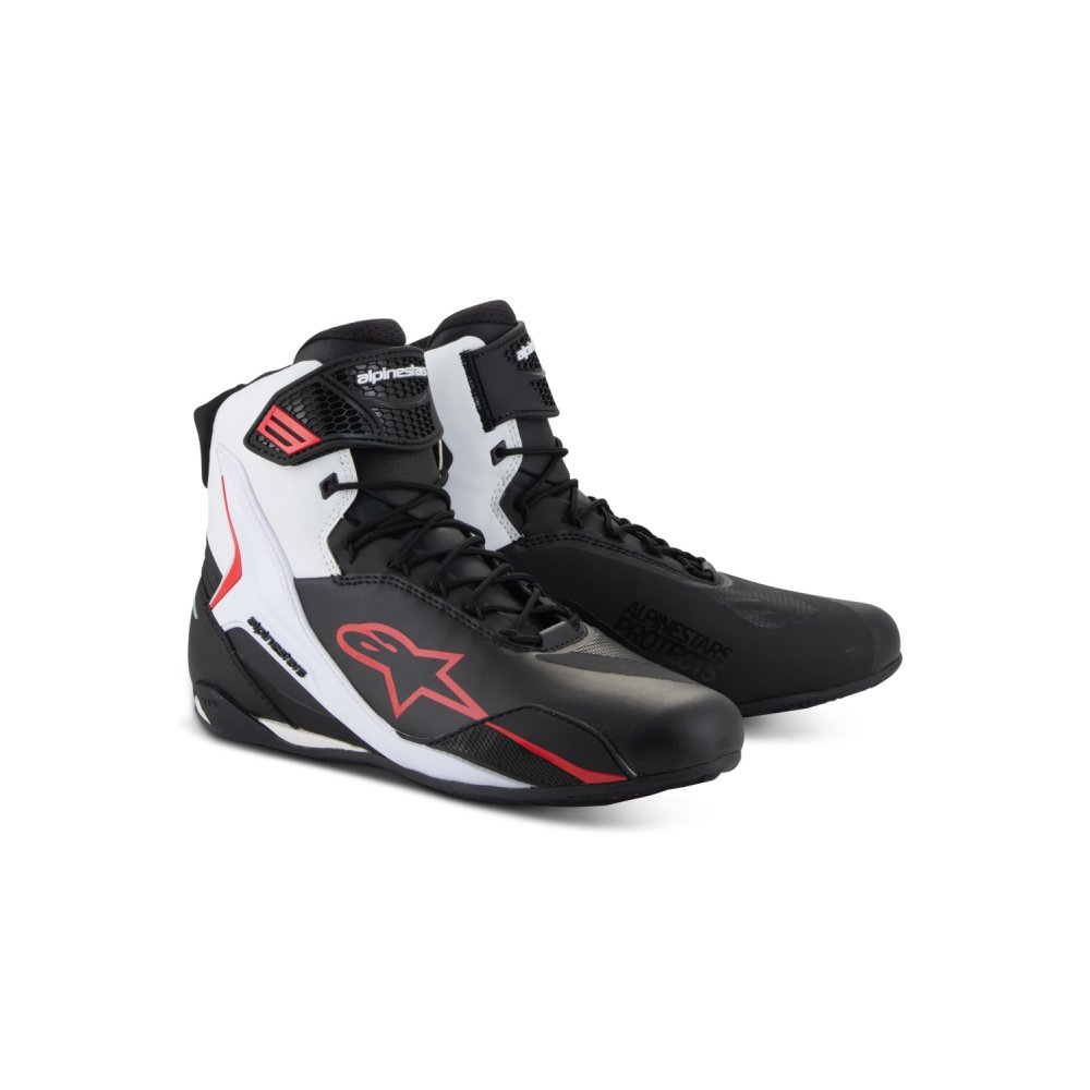 boty FASTER-4, ALPINESTARS (černá/bílá/červená) 2025