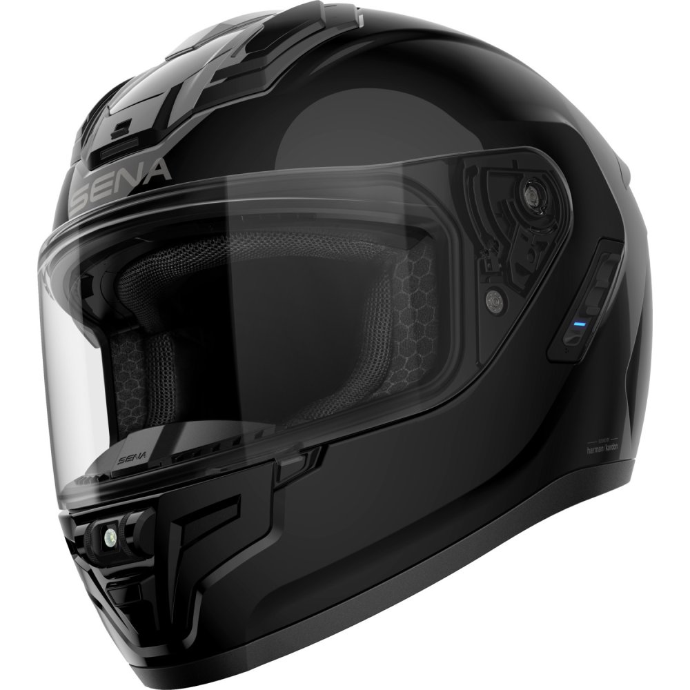 Mesh přilba s headsetem Phantom, SENA (lesklá černá)