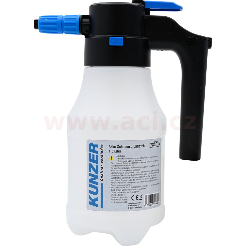 akumulátorová pěnová stříkací láhev 1,5 l
