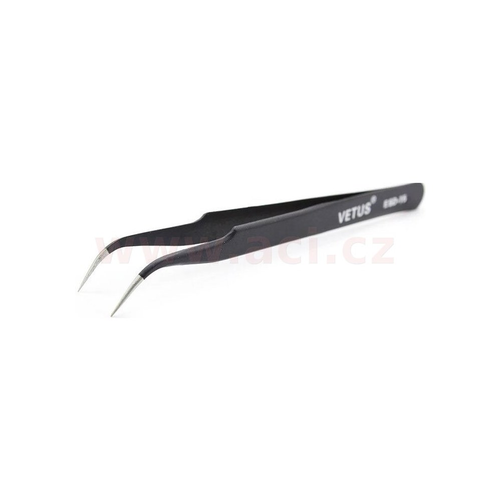 pinzeta ESD-15 nerezová antimagnetická zahnutá, délka 135mm