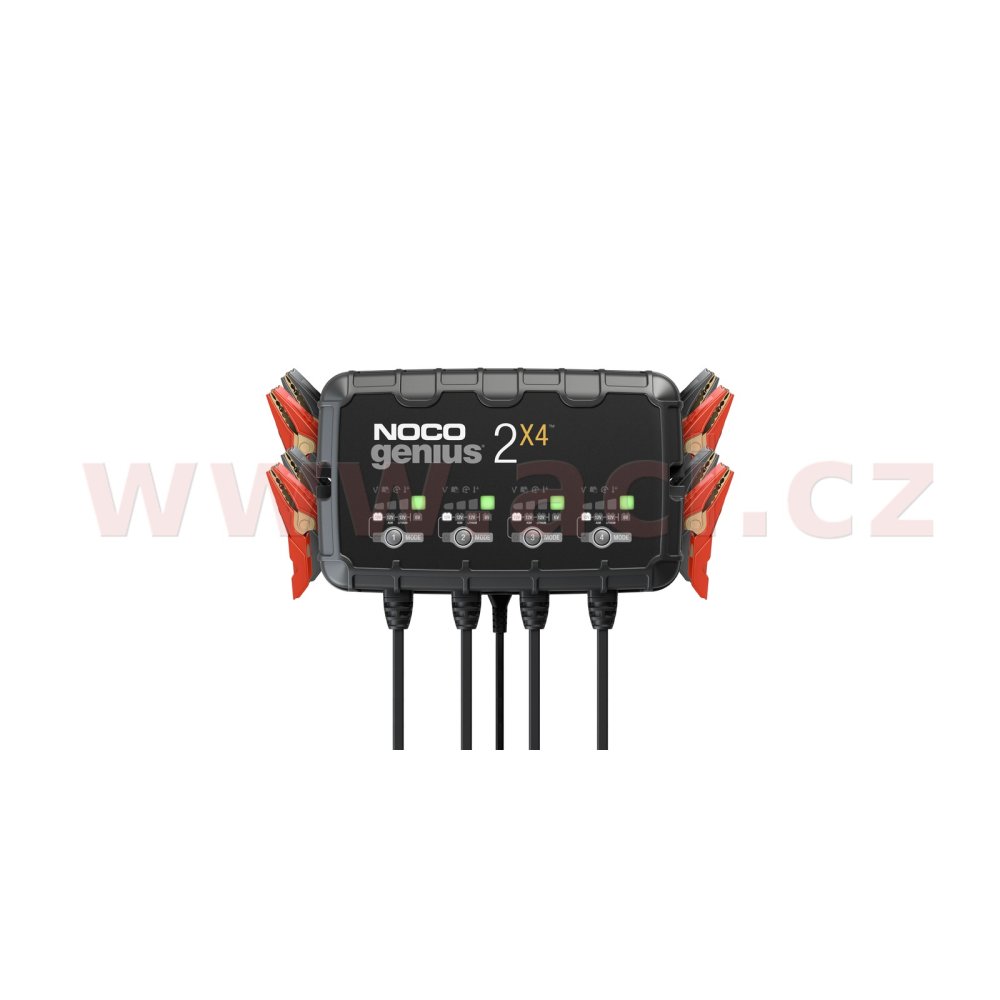 nabíječka pro nabíjení 4 baterií NOCO 2x4, 6/12 V, 2-40 Ah, 2 A