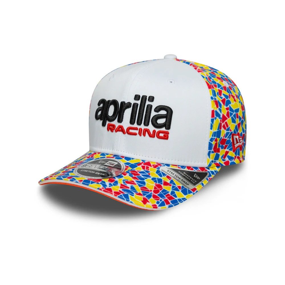 kšiltovka APRILIA RACING BARCELONA (bílá, více bar.)
