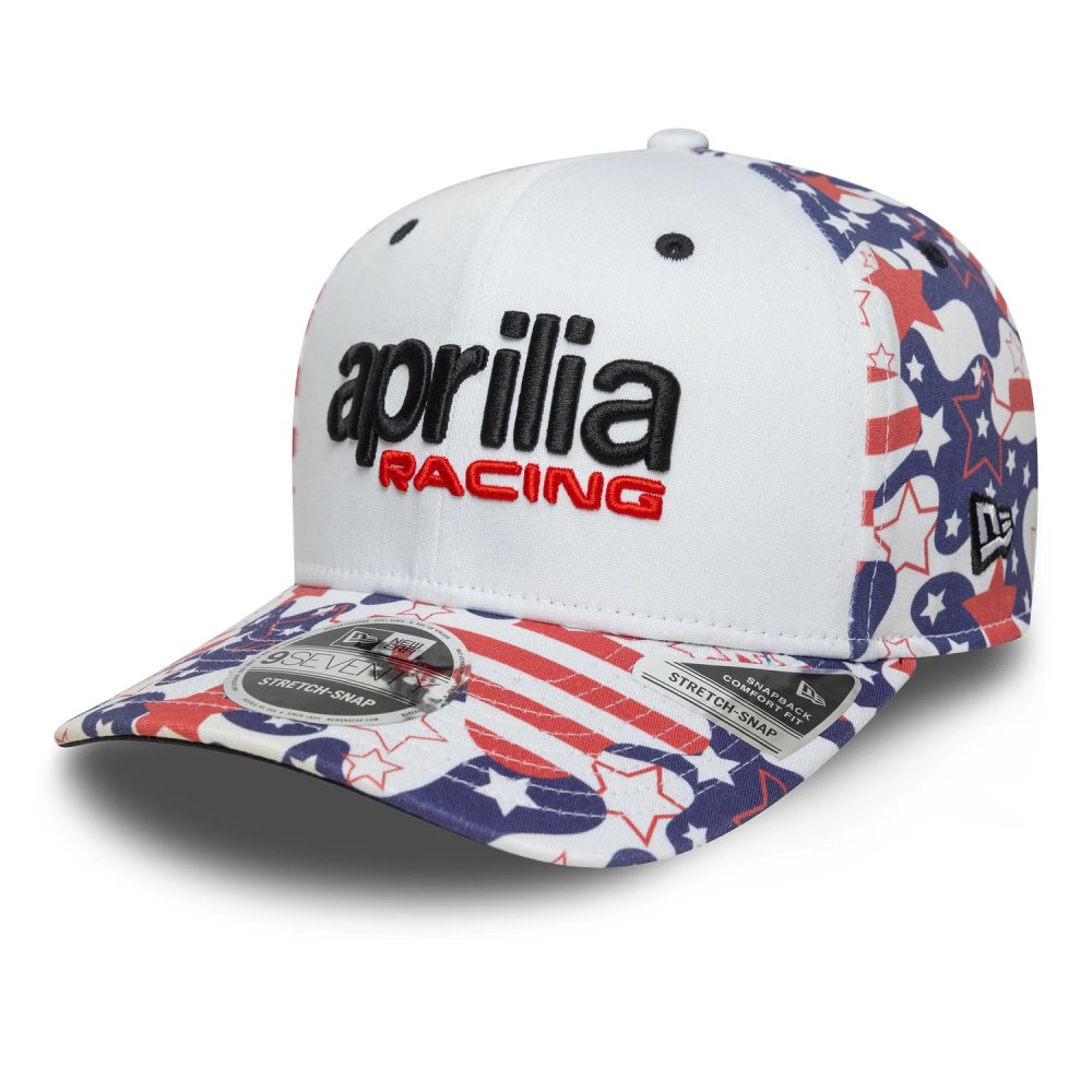 kšiltovka APRILIA RACING USA Austin (bílá,modrá,červená)