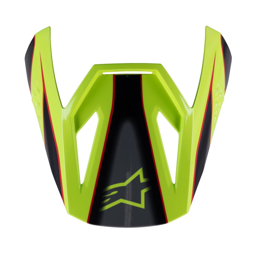kšilt pro přilby S-M3 FRAY, ALPINESTARS, dětská (červená/žlutá fluo/černá)