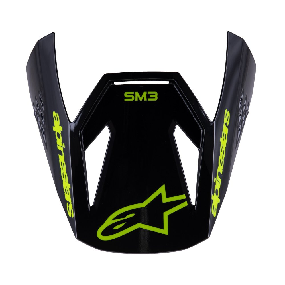 kšilt pro přilby S-M3 RADIUM, ALPINESTARS, dětská (žlutá fluo/černá/modrá)