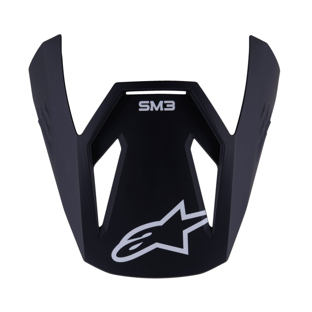 kšilt pro přilby S-M3 SOLID, ALPINESTARS, dětská (černá mat)
