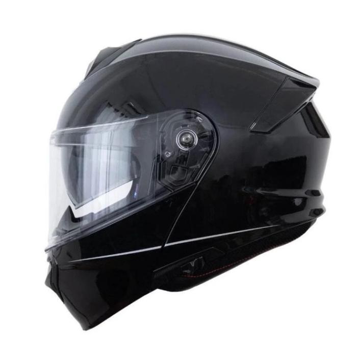 výklopná helma na motorku Maxx FF950 černá