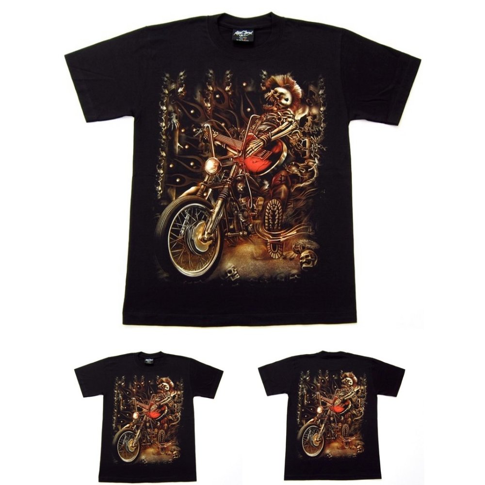 Pánské tričko glow in the dark THKRS 003 černé