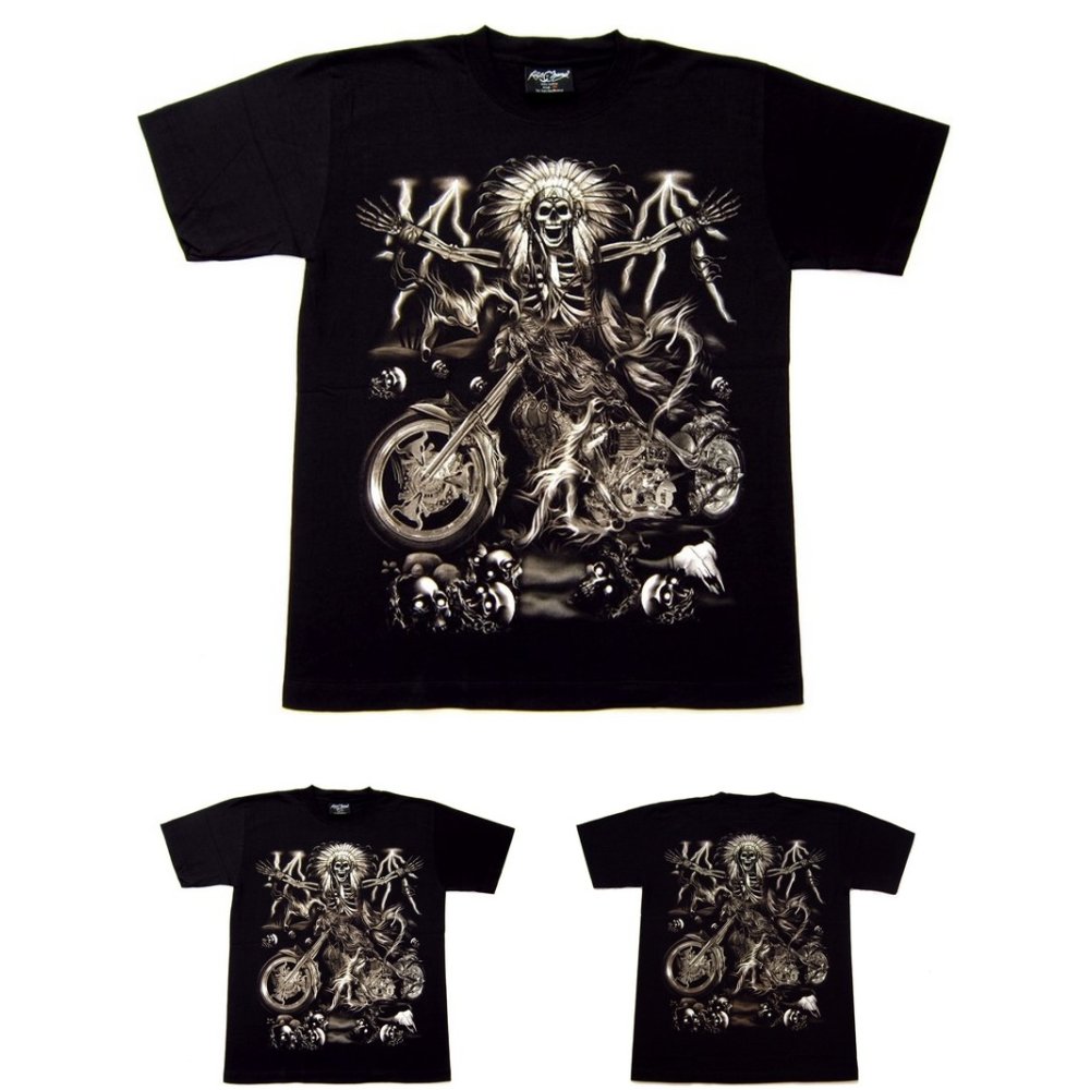 Pánské tričko glow in the dark THKRS 006 černé