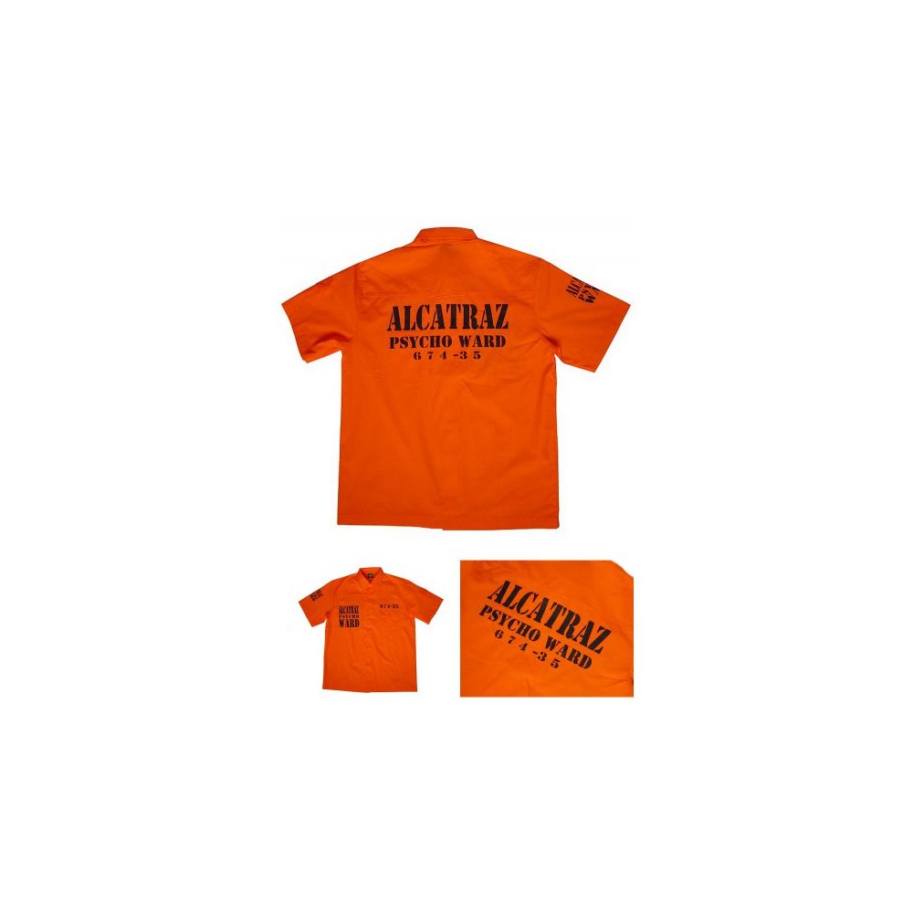 Vězeňská košile ALCATRAZ oranžová