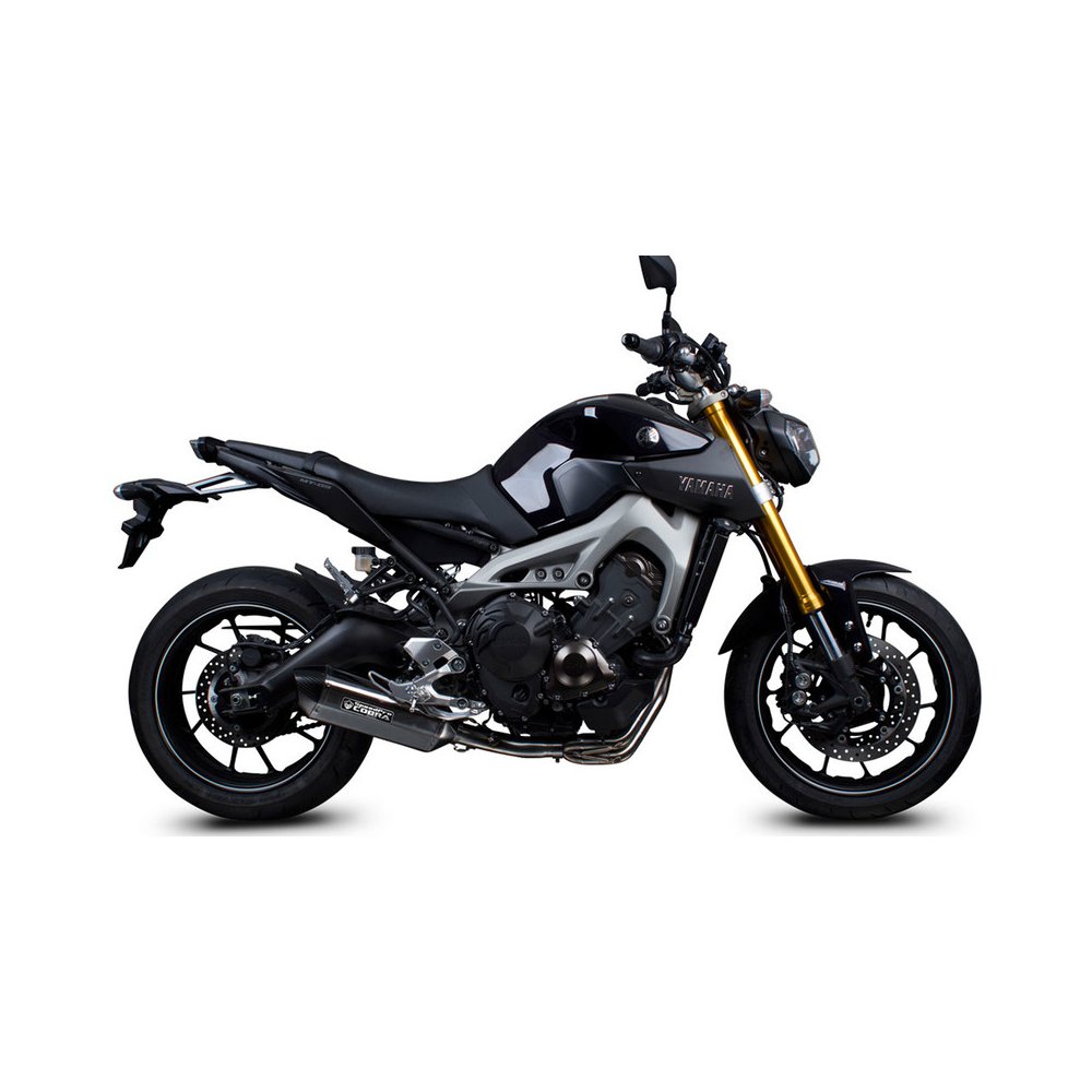 Laděný výfuk COBRA Full Systém Svody + koncovka CR2 HEXAGON carbon Yamaha FZ-09