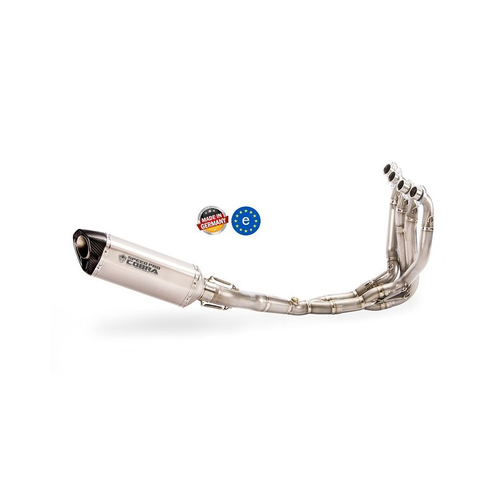 Laděný výfuk SPEEDPRO COBRA Full Systém Svody + koncovka CR2 Hexagon Suzuki V-Strom DL 650 2004