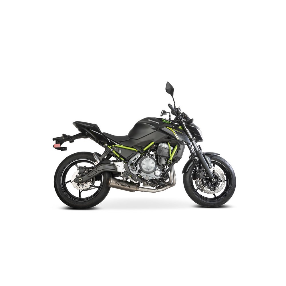 Laděný výfuk COBRA Full Systém Svody + koncovka SP1 underengine Kawasaki z 650 2017-
