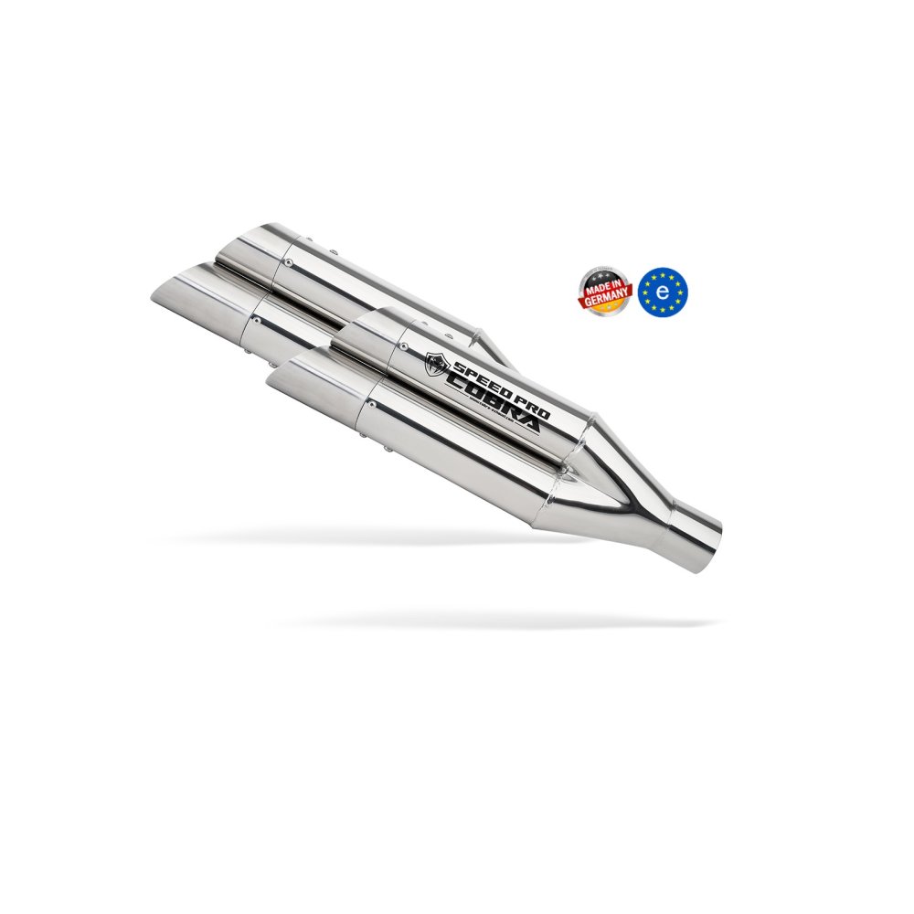Laděný výfuk SPEEDPRO COBRA Hypershots XL Slip-on Dual Yamaha BT 1100 Bulldog