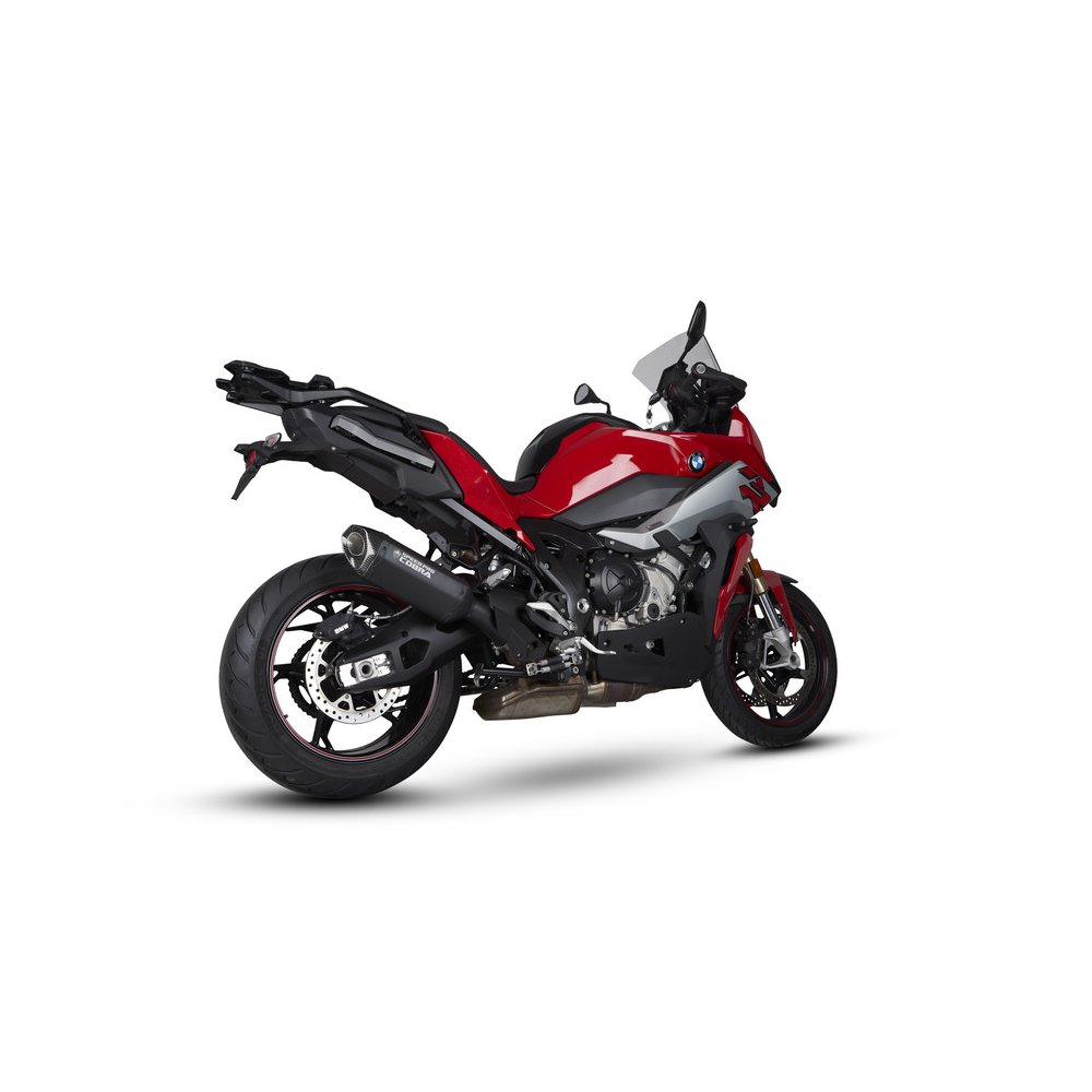 Laděný výfuk BMW S 1000 XR 2020 - COBRA CR2 HEXAGON Black Series Slip-on