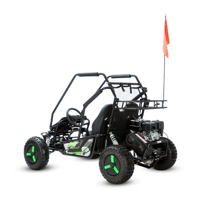 dětská elektrická buggy Mini Rocket Forest, Varianta osobní odběr nebo zaslání - rozebraný stroj, Barva zelená